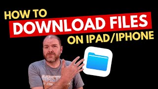 How to DOWNLOAD FILES on iPhoneiPad [upl. by Yenots17]