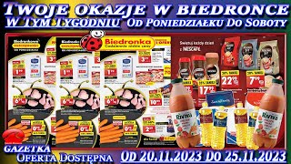 Biedronka Nowa Gazetka Promocyjna Od poniedziałku 20112023 W Tym Tygodniu Twoje Okazje w Biedronce [upl. by Nojel]