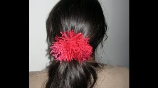 Shaggy Scrunchie Tutorial  Crochet Tutorial [upl. by Dronel215]