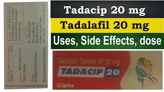 Tadalafil 20 mg tadacip 20 mg tablet uses in hindi Medicine of love  uses side effects dosage [upl. by Grubman]