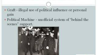 Lesson 13  Progressives Muckrakers and the Political Machine [upl. by Azar]