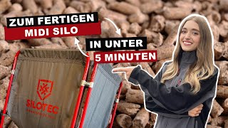 Das Kleinsilo quotMIDIquot von SILOTEC  Blitzschnell aufgestellt Pelletsilo amp Tagesbehälter in einem [upl. by Amuwkuhc70]