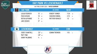 Hay Park v Leschenault 1st Grade Men [upl. by Baniez974]