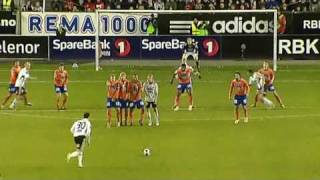 Amazing freekick by Rade Prica Rosenborg [upl. by Cale]