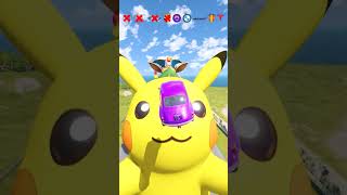 Cars VS Pokemons 🚗  BeamNGdrive shorts [upl. by Ecinrahs]