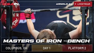 2024 USA Powerlifting Arnold Masters of Iron Bench  Platform 2 [upl. by Gnes]