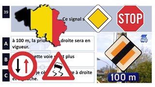 2024 permis de conduire théorique belgique ✅ 50 Questions  code de la route 2023 belgique test 7 [upl. by Lyrahs]