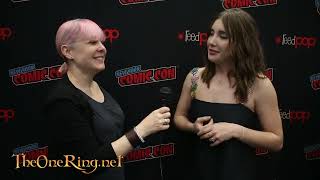 The Lord of the Rings The War of the Rohirrim voice actor Gaia Wise at NYCC 2024 [upl. by Sexela377]