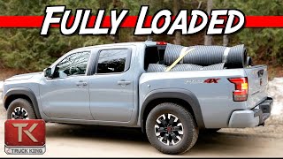 2022 Nissan Frontier PRO4X MAX Payload Test  Hauling Heavy in a Little Nissan [upl. by Ripleigh603]