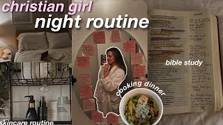 MY 5PM “HOLY GIRL” NIGHT ROUTINE healthy christian habits bible study amp self care [upl. by Lucey]