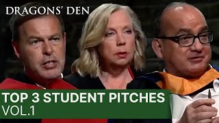 Top 3 Pitches From Students  Vol1  COMPILATION  Dragons Den [upl. by Kathie490]