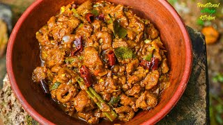 පොල් කිරි නොදා හදපු මස් වගේ රසට සෝයාමීට්  Sri Lankan Soy Meat Curry Recipe [upl. by Odom432]