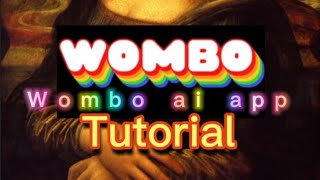 Wombo ai Tutorial  How to use Wombo app [upl. by Benjy]