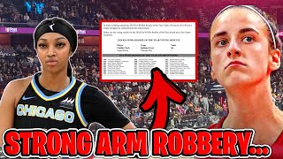 Caitlin Clark ROBBED OF UNANIMOUS ROTY WNBA VOTED FOR Angel Reese RUINED HISTORY [upl. by Hnao]