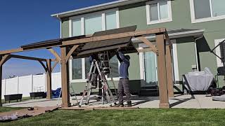 12 x 24 Wood Gazebo Yardistry Assembly [upl. by Atiuqahs]