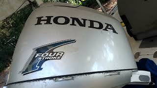 Honda 40 Outboard Prop Quick Cheap Replacement How to remove Propellers [upl. by Nagol725]