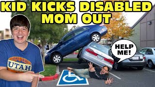 Kid Temper Tantrum Parks In Disabled Moms Handicap Parking Spot Original [upl. by Llekram]