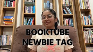 Booktube Newbie Tag And A Mini Bookshelf Tour 📚❤️📖 [upl. by Elleined976]