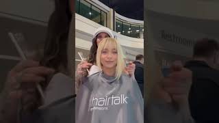 ClipIn Bangs Hair Transformation clipinhair bangs hairtalk shorthair clipinextensions [upl. by Saqaw]