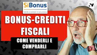 SiBONUS  come comprare e vendere crediti dimposta online [upl. by Langley837]