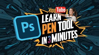 Mastering the Pen Tool in Photoshop 3 Minutes  Ultimate Guide for Beginners to Advance [upl. by Annayr]