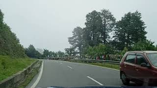 Road leading to Dochula Pass in Bhutan [upl. by Biancha]