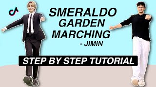 Jimin Smeraldo Garden Marching Band EASY DANCE TUTORIAL Beginner Friendly [upl. by Hafinah429]