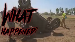 Shocking SXS Barrel Race Rollover Incident Fusion Offroad [upl. by Nylessej466]