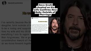 SHOCKING NEWS 😱  DAVE GROHL 👎 Cheated On His Wife ❓❓ shorts [upl. by Goldstein]