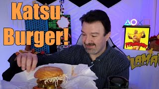 DSP Tries It Ep 189  Katsu Burger GODZILLA Attack Pork Katsu Nori Fries amp Chicken Katsu Bites [upl. by Jessee]