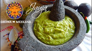 Avocado Tomatillo Green Salsa  Salsa Verde [upl. by Ainolopa]