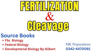 Fertilization amp Cleavage amp Their Types Complete Details  Lecturer Biology amp Zoology Preparation [upl. by Shanks]