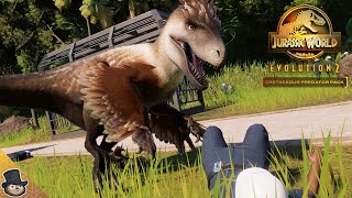 UNIQUE UTAH KILL Utahraptor Showcase  Jurassic World Evolution 2 Cretaceous Predator Pack [upl. by Critta]