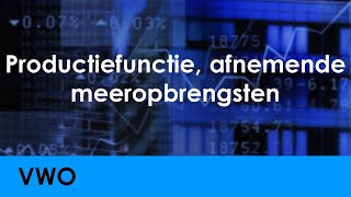 Productiefunctie factorproductiviteit afnemende meeropbrengsten  Economie voor vwo  Welvaart [upl. by Notyard131]