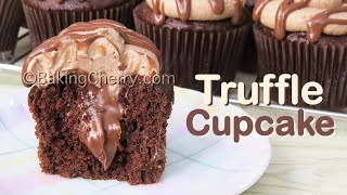 CHOCOLATE TRUFFLE CUPCAKES RECIPE  Easy DIY Fluffy Chocolate Cake  Yummy Dessert  Baking Cherry [upl. by Lamrert316]