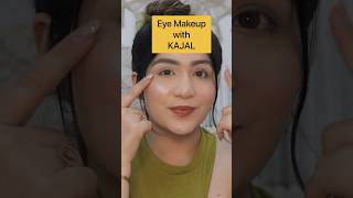 Beautiful EYE MAKEUP with KAJAL✨ No Eyeshadow ❌ youtubeshorts shorts [upl. by Bonnie]