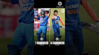 T20I Hundreds for India 🇮🇳🏏Stat cricket viratkohli msdhoni yuvrajsingh suryakumaryadav gambhir [upl. by Fugere964]