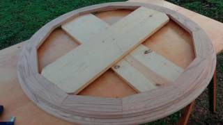 Wood circular frame step by step DIY [upl. by Wieche4]