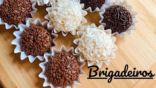 BRIGADEIROS BRAZILIAN TRUFFLES ONLY 3 INGREDIENTS [upl. by Nolek]