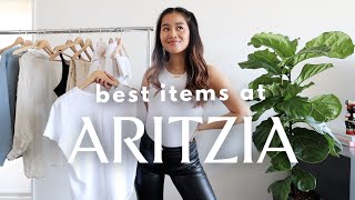 THE BEST ITEMS AT ARITZIA  springsummer basics [upl. by Fleischer986]