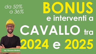 Come comportarsi con i bonus a cavallo tra il 2024 e il 2025 Eco sisma e casa 50 e 35 [upl. by Namus]