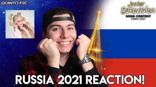 Tanya Mezhentseva  Mon Ami Reaction  Junior Eurovision 2021Russia  Quinto ESC [upl. by Maryann]