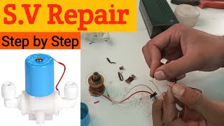 Solenoid valve repair  RO ka SV ghr pr apne aap se kese repair kre  step by step [upl. by Good]