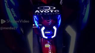 HEADLAMP  REFLEKTOR BEAT BILED PROJIE PROJECTOR AYOTO CUSTOM SEIN WELCOME LIGHT RUNNING [upl. by Yllah]