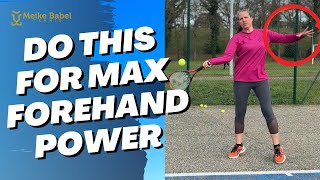 Tennis Players Use your nondominant arm correctly for maximum forehand power [upl. by Oag419]