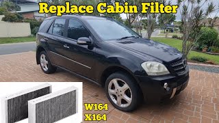 ML Class Cabin Filter Replacement W164  X164 [upl. by Iram]