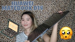 HUAWEI MATEBOOK D14 Unboxing Pang Online Class [upl. by Jillana982]