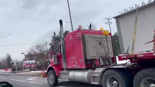 Les poutres du pont de lîle Bizard sont arrivées 12122023 [upl. by Naicul]