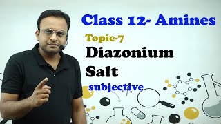 Amines Class  12  Diazonium salts  diazotisation  coupling reaction Dye formation subjective [upl. by Nuahc]