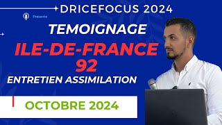 Demande naturalisation française par décret  entretien assimilation nationalité française questions [upl. by Moore]